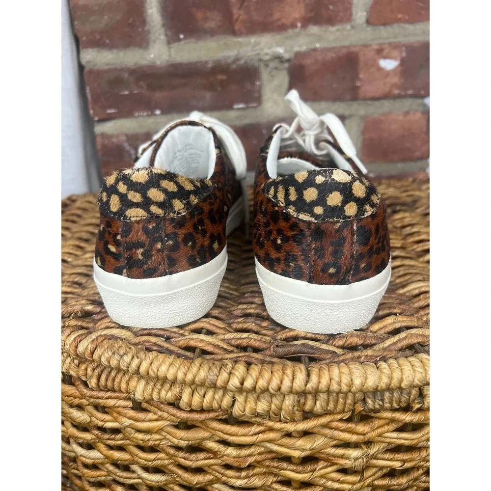 Madewell Sidewalk Calf Hair Leopard Cheetah Sneakers Women’s 7
